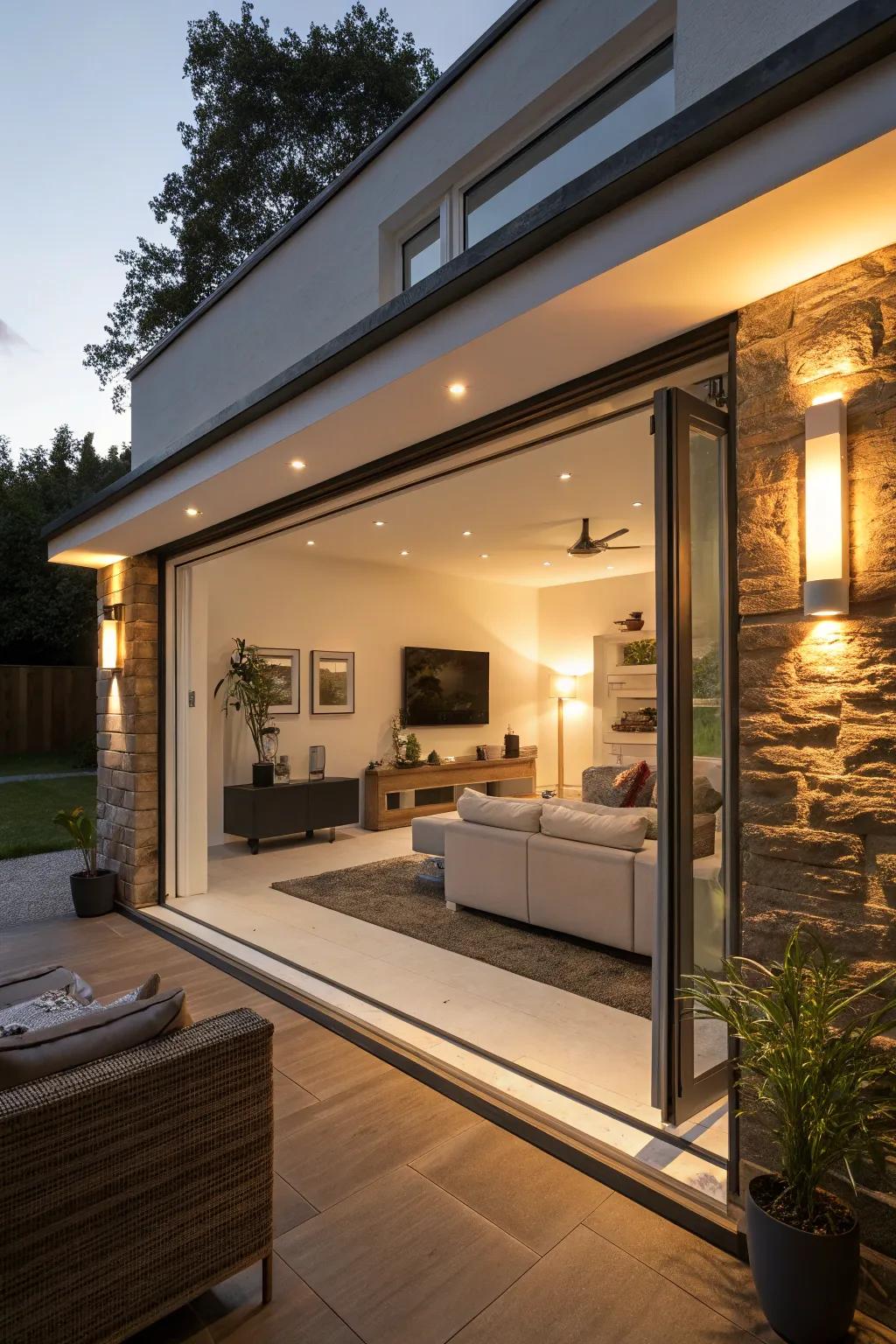 Illuminate your spaces using smart lighting.
