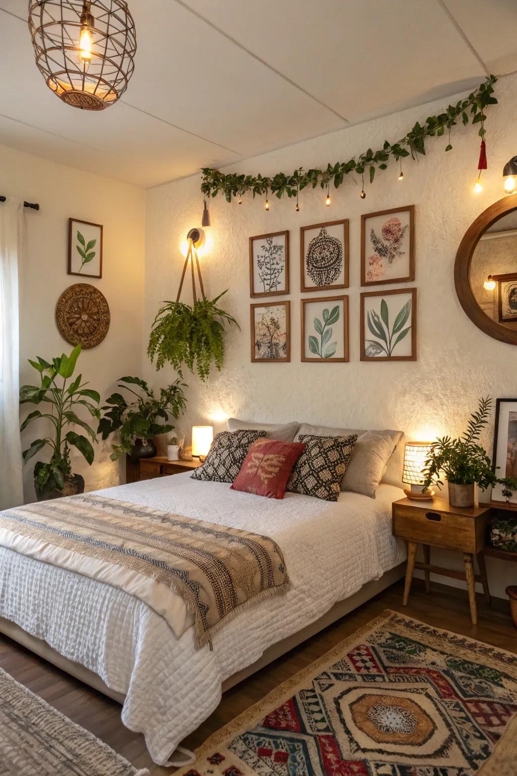 Personal touches using decorative accents.