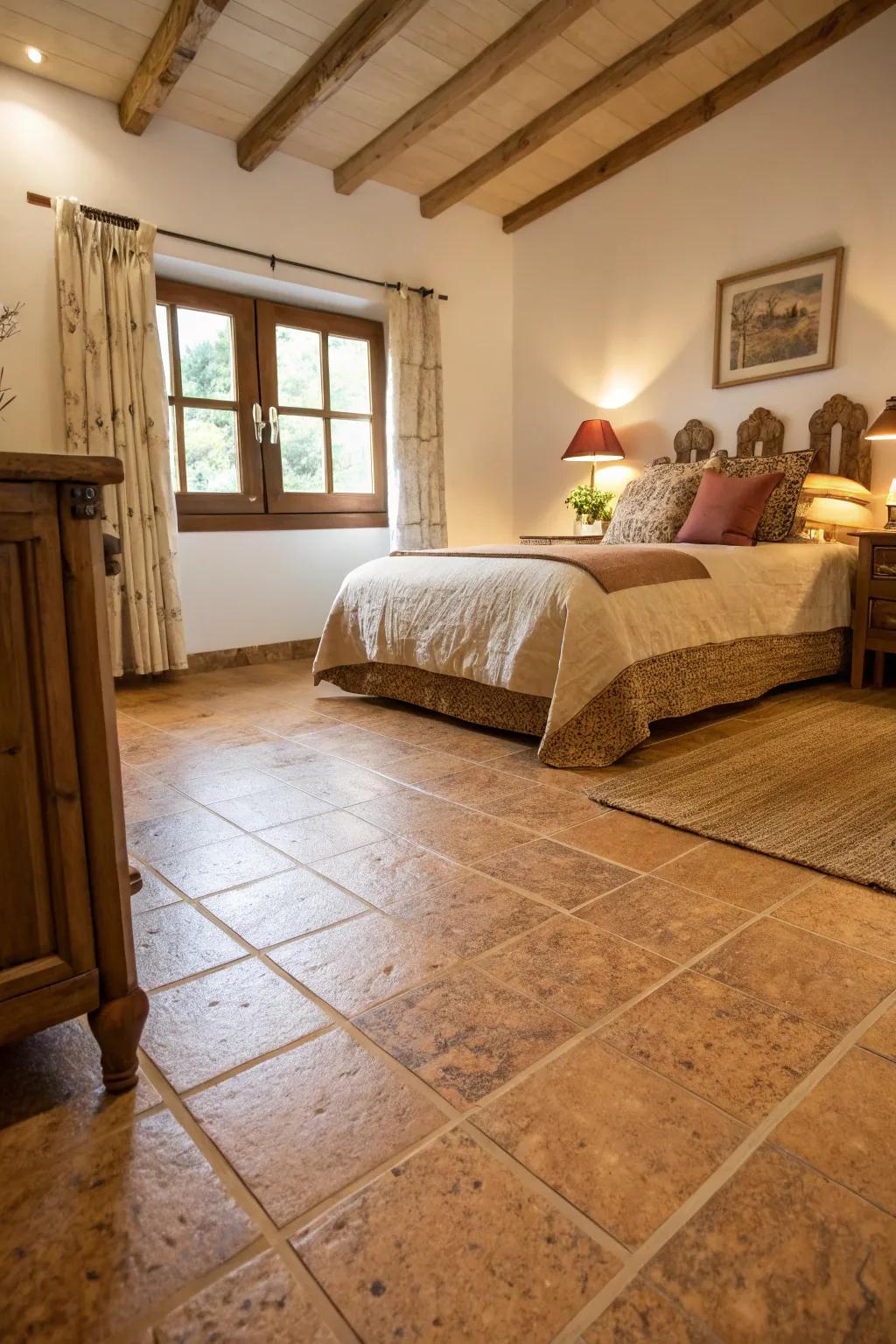 Cork flooring unites comfort with environmentally conscious benefits.