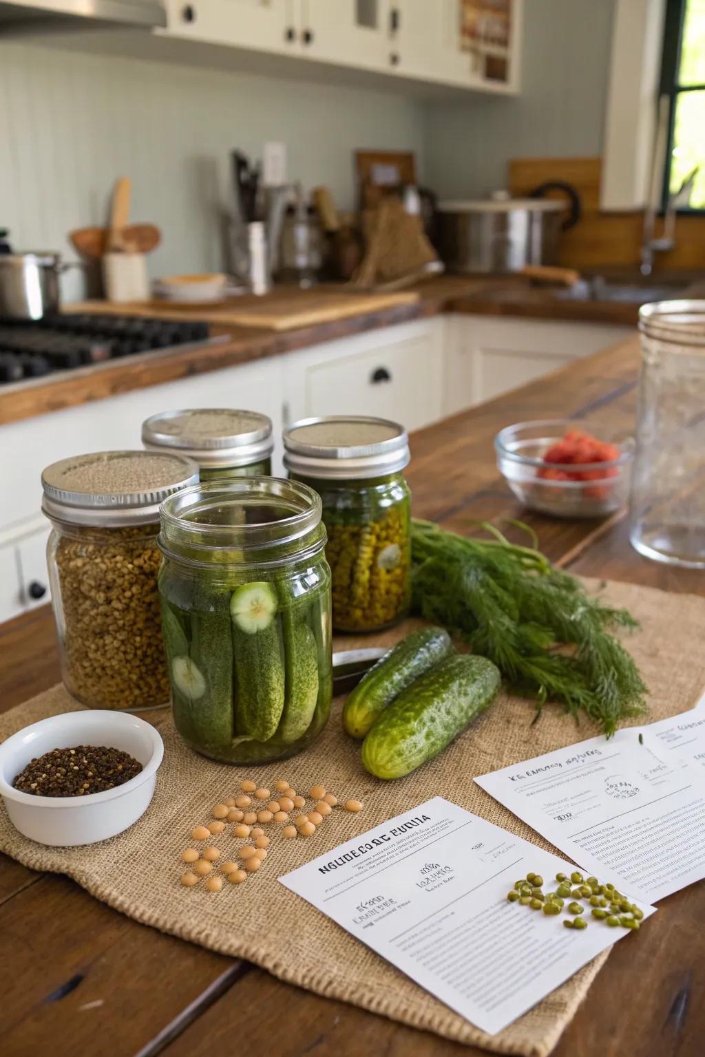 Foster ingenuity with a DIY gherkin-making set.