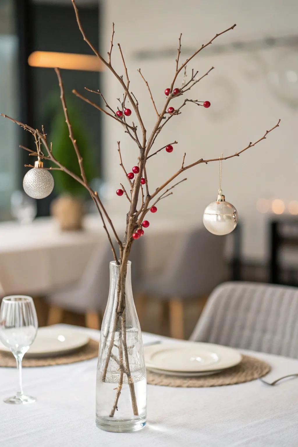 An understated centerpiece delivers a streamlined and current touch.