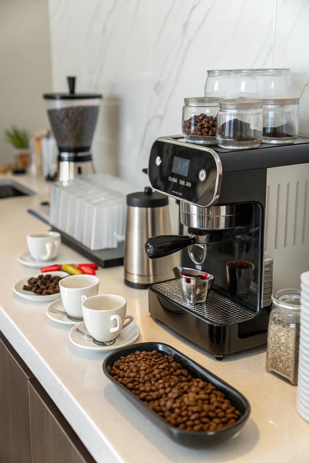 Your brewing device can act as a stylish centerpiece.