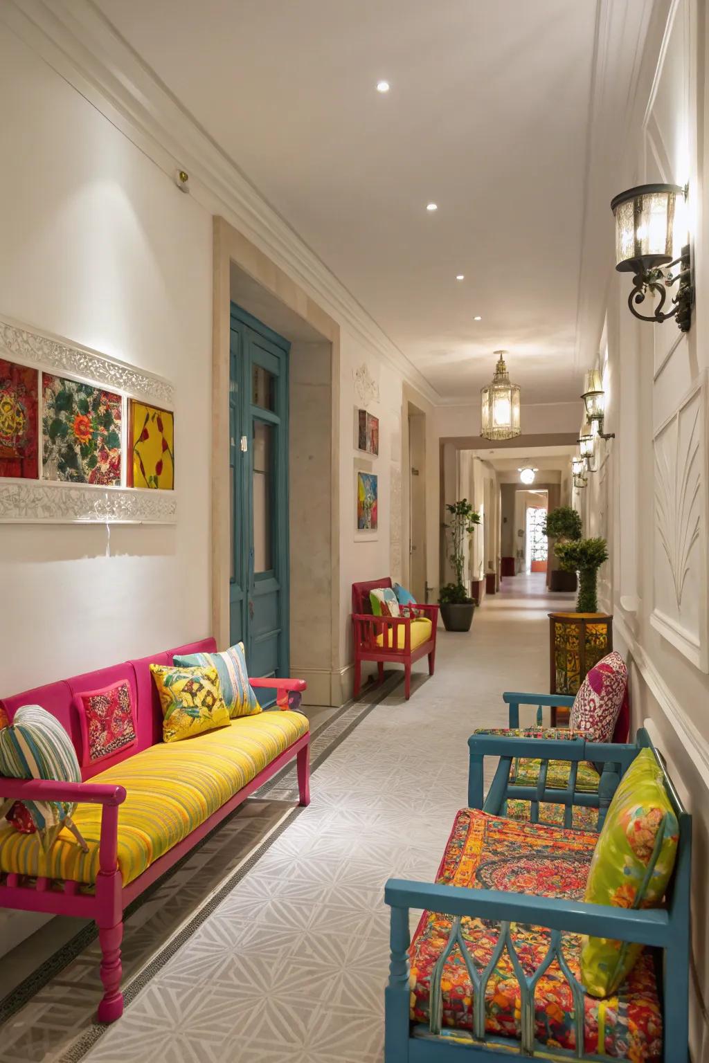 Highlight furniture can deliver both functionality and a vibrant touch.