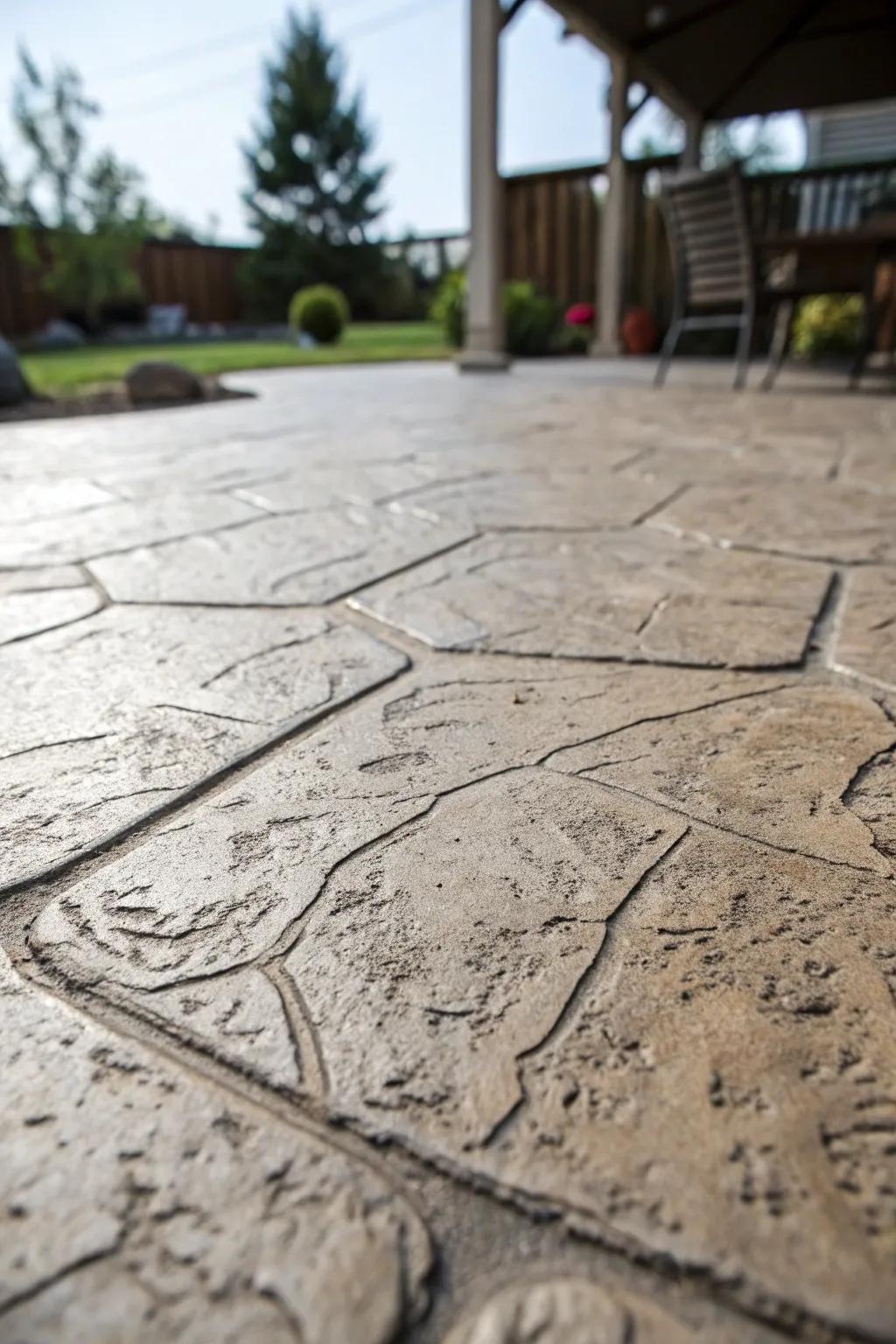 Distinctive patterns make your patio more visually appealing.