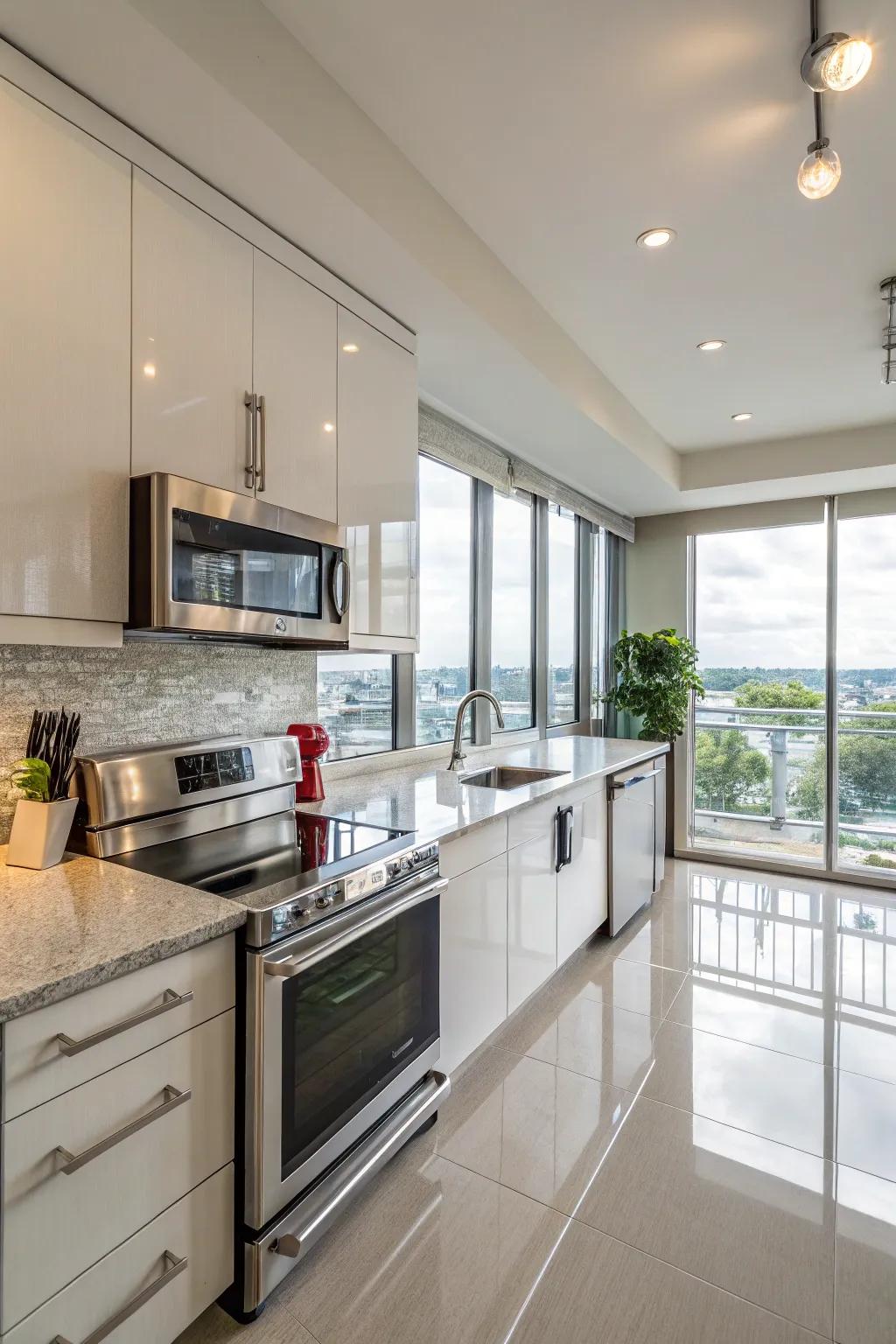Premium materials add opulence and resilience to your kitchen.