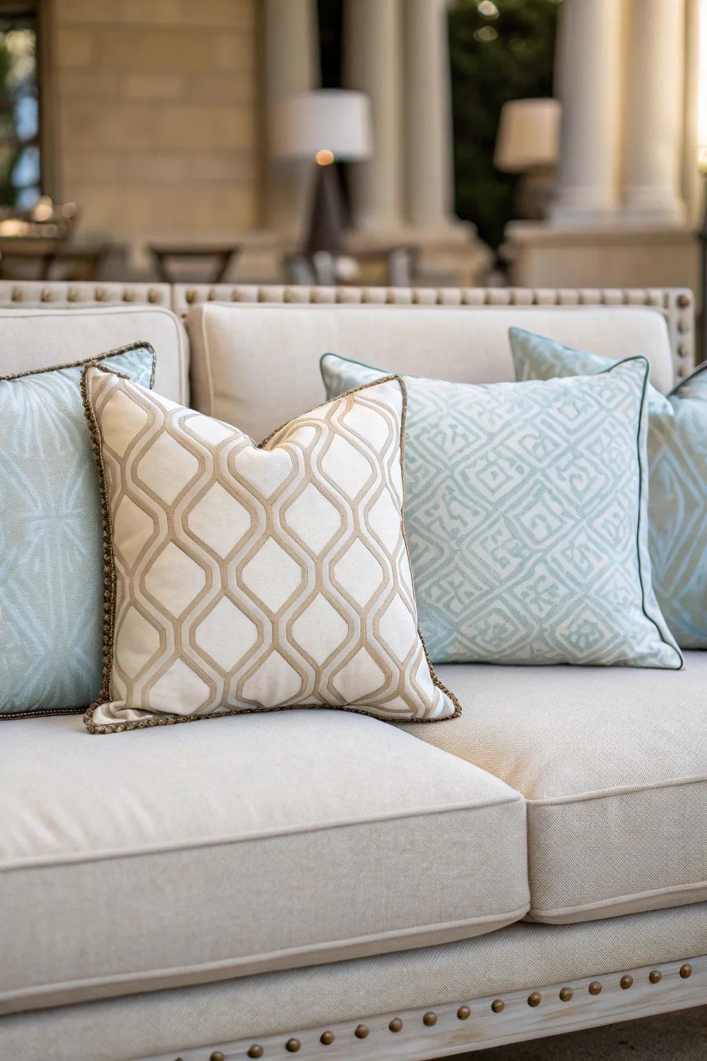 A balanced arrangement provides a clean and harmonious appearance.