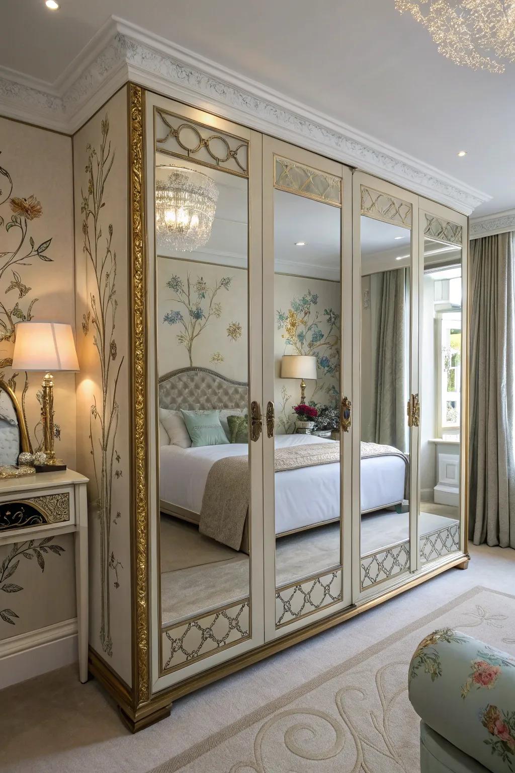 Transform mirrors into artwork with adventurous paint choices.