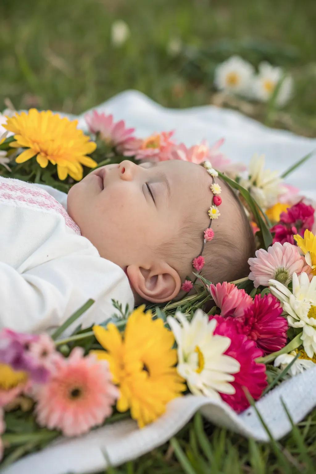 Nature's beauty captured alongside your precious one.