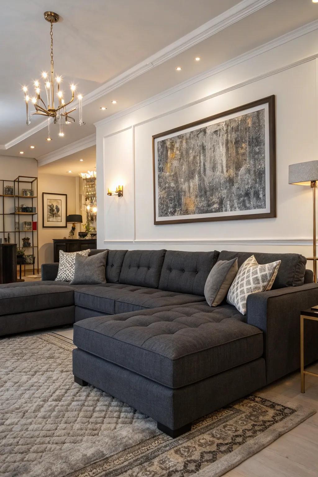 Wall decor adds character to your lounge.