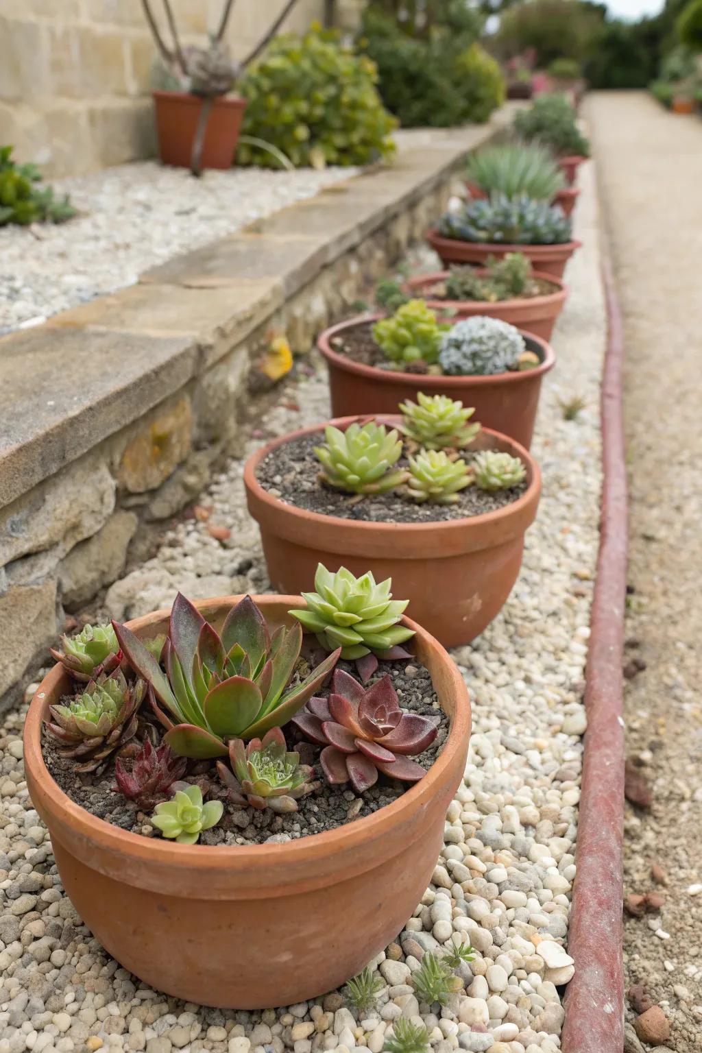 Terracotta touches bring a warm, cozy feel to any desert setting.