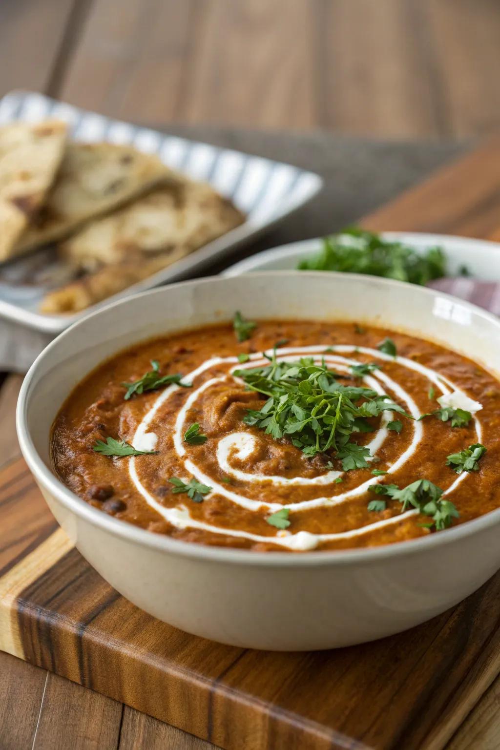 Creamy and rich dal makhani is a classic, great for Diwali.