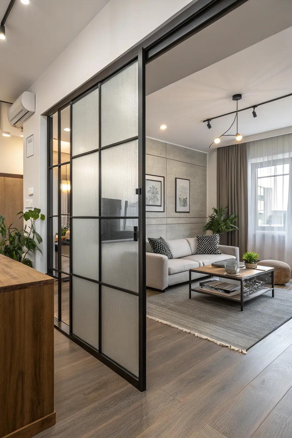 Area dividers provide versatility in open areas.