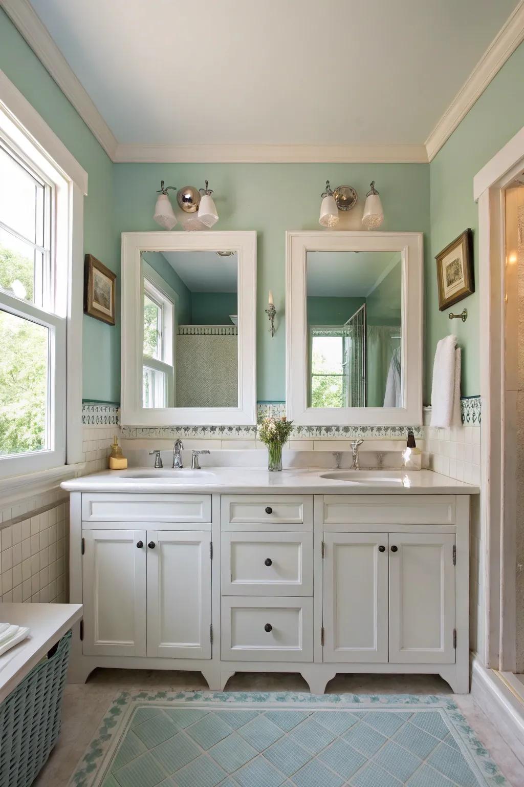 Light tones make the space feel airy and vast.