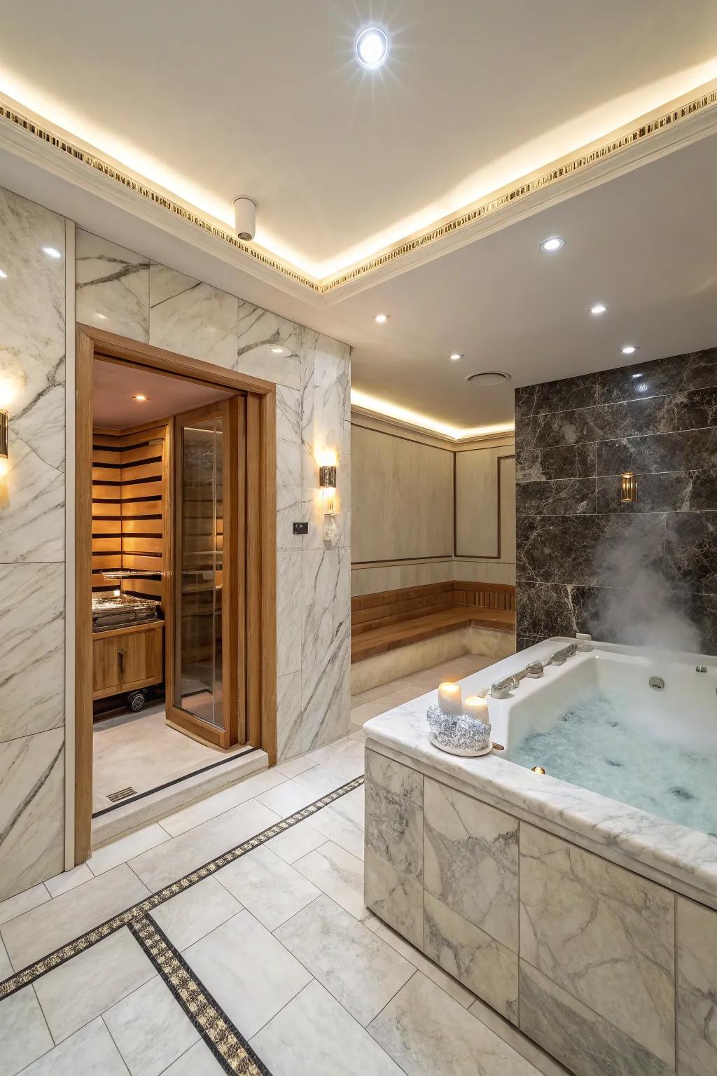 An in-house spa providing supreme relaxation.