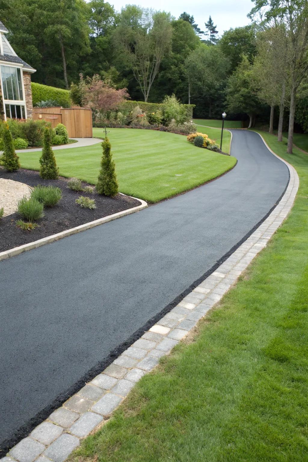 Asphalt expansions provide a smooth and resilient surface.