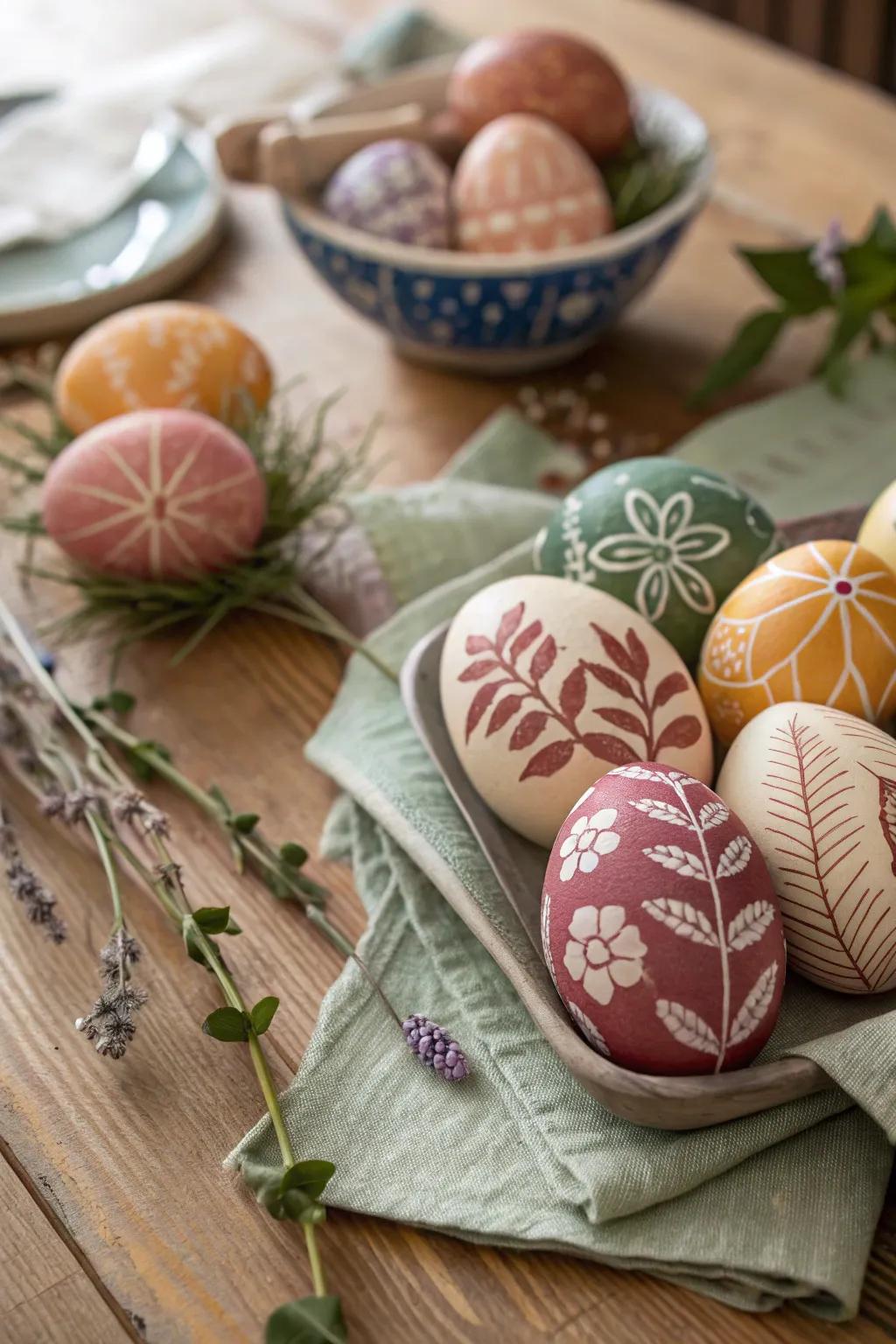 Unleash creativity through creative egg adornment this Easter.