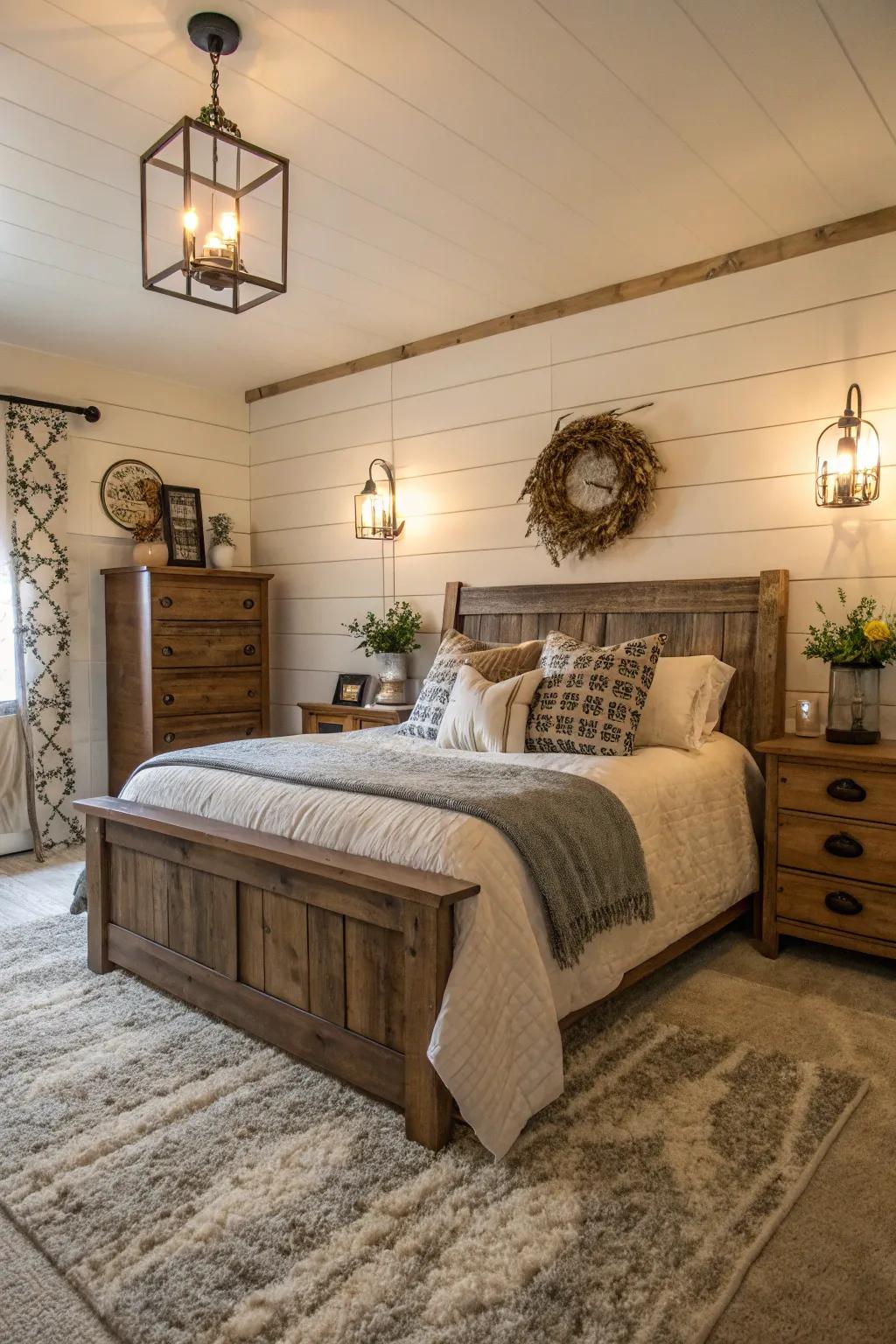 Lap siding walls bring a hint of earthy appeal to your home.