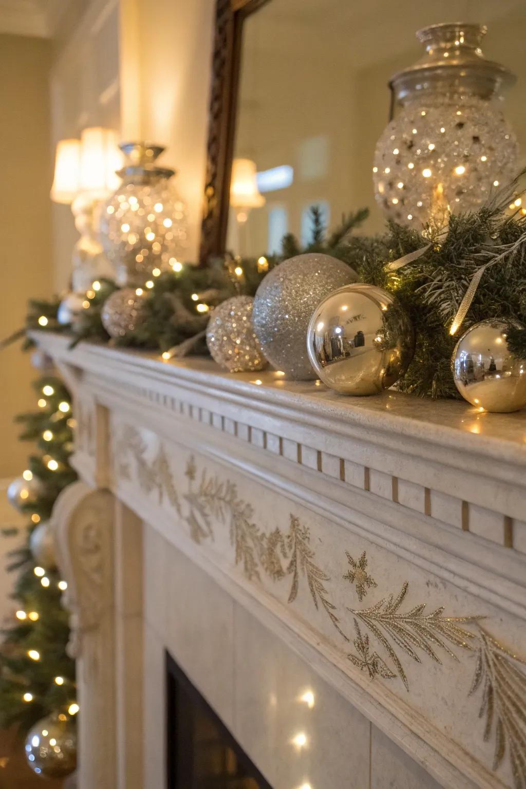 Shimmering touches lend a hint of luxury and sparkle.