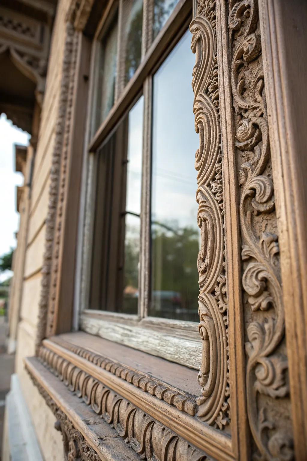 Window with intricate fancy border