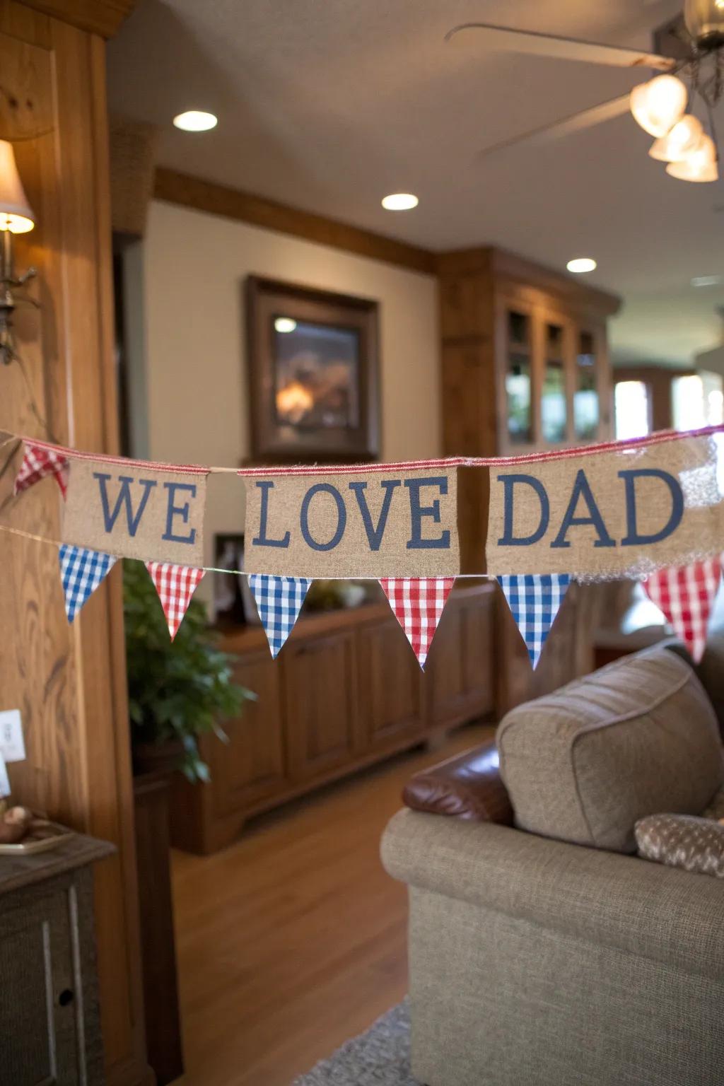 Celebrate with heartfelt pennants and cozy designs.