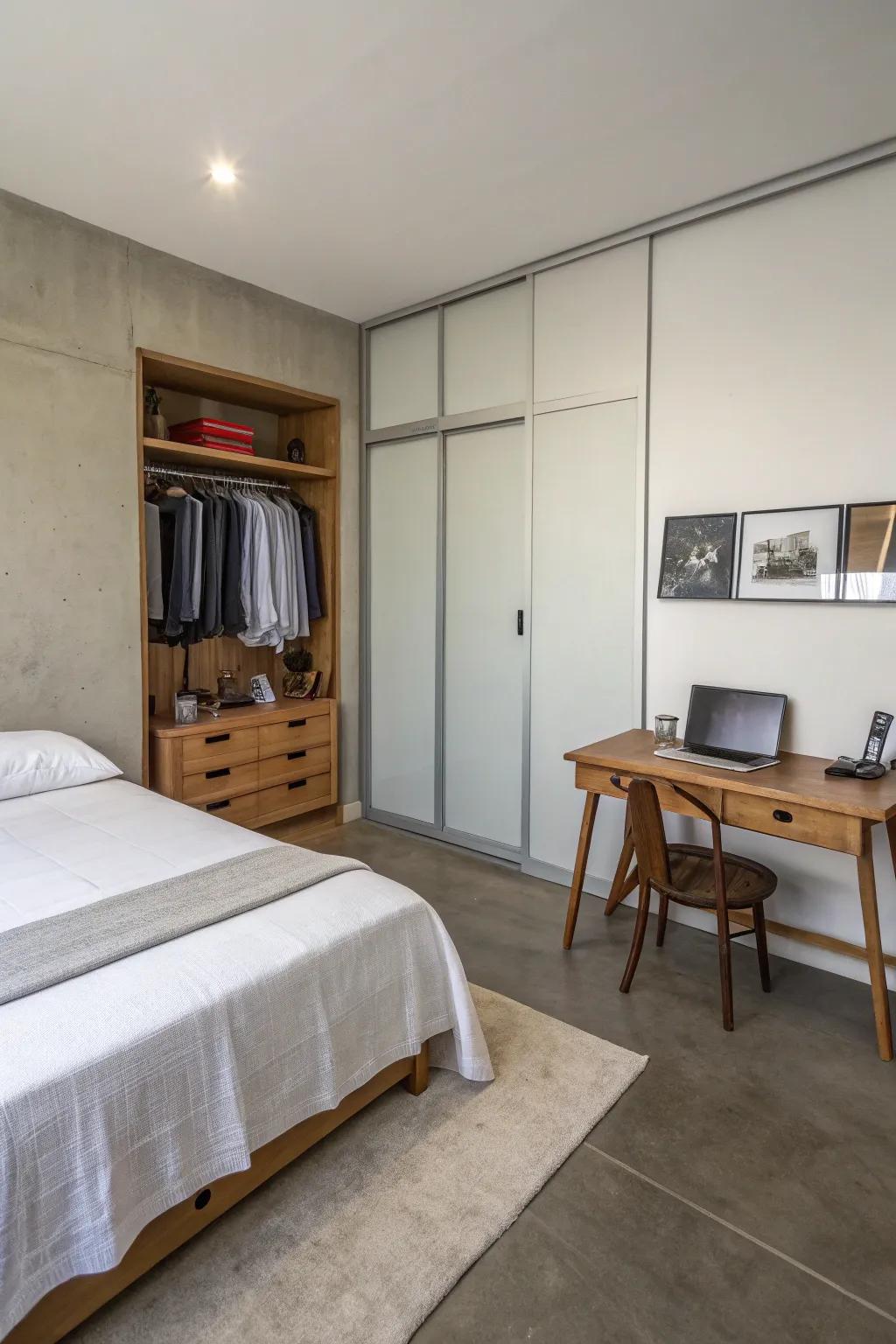 A clutter-free sleeping chamber enhances the circulation of vital vibes.