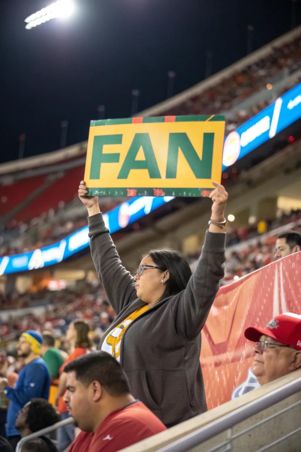 Bright graphics make signs stand out.