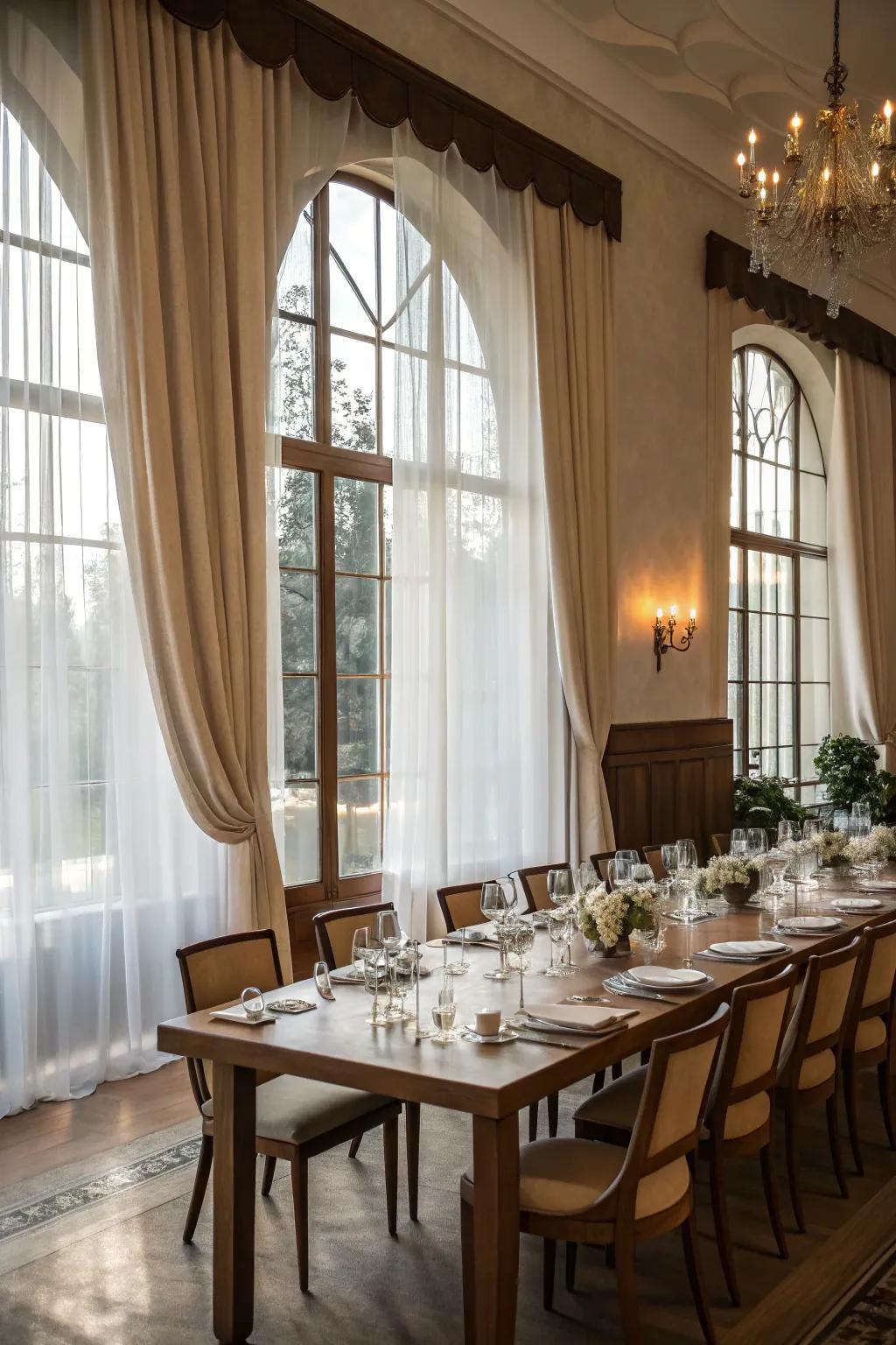 Sunlight enriches the brightness and mood of your dining space.