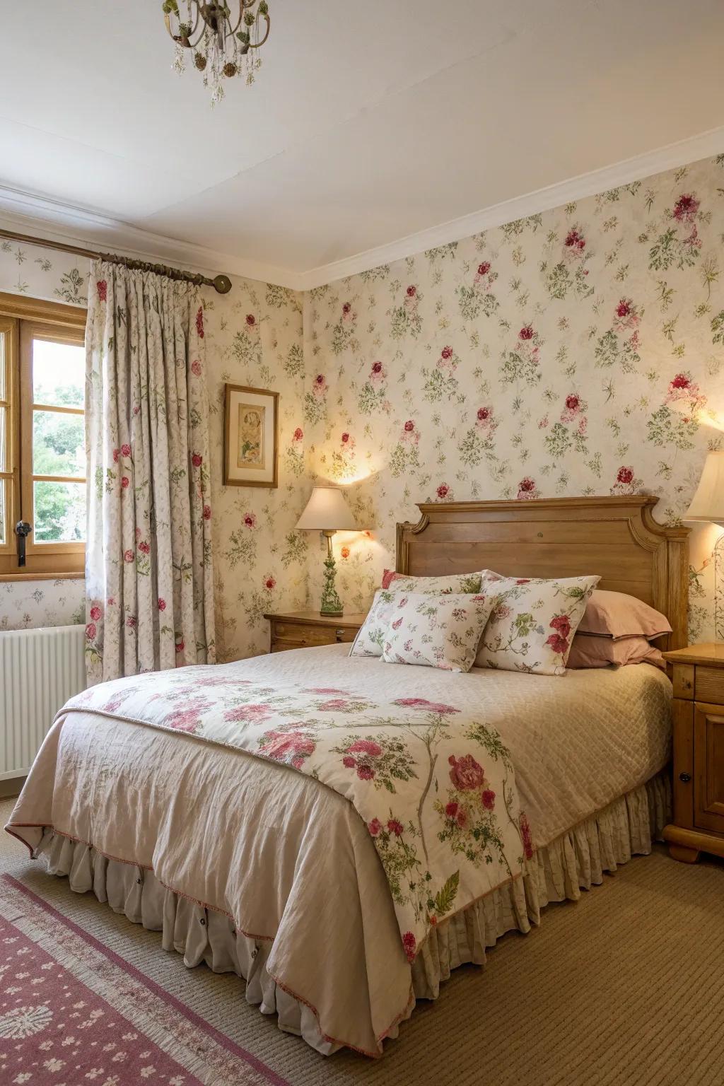 Floral patterns add a hint of nature and softness.