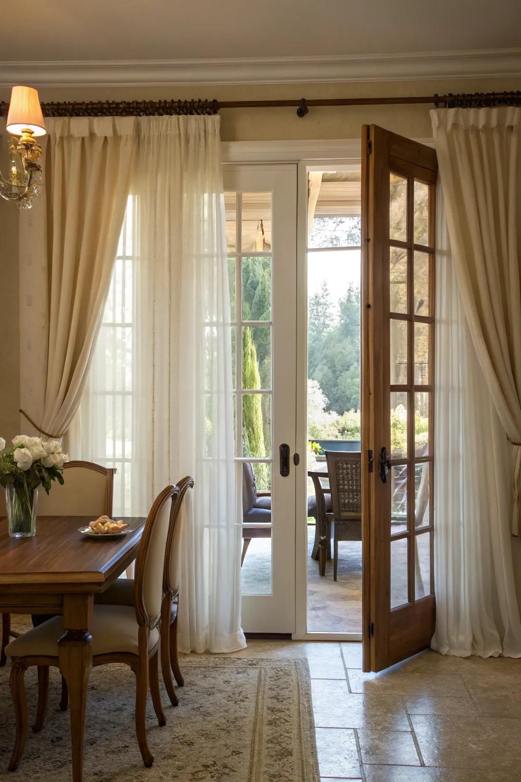 Layered curtains bring depth and flexibility to your interior design.