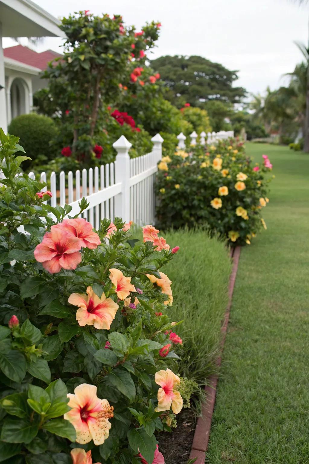 Showy plants offer bright color effortlessly.
