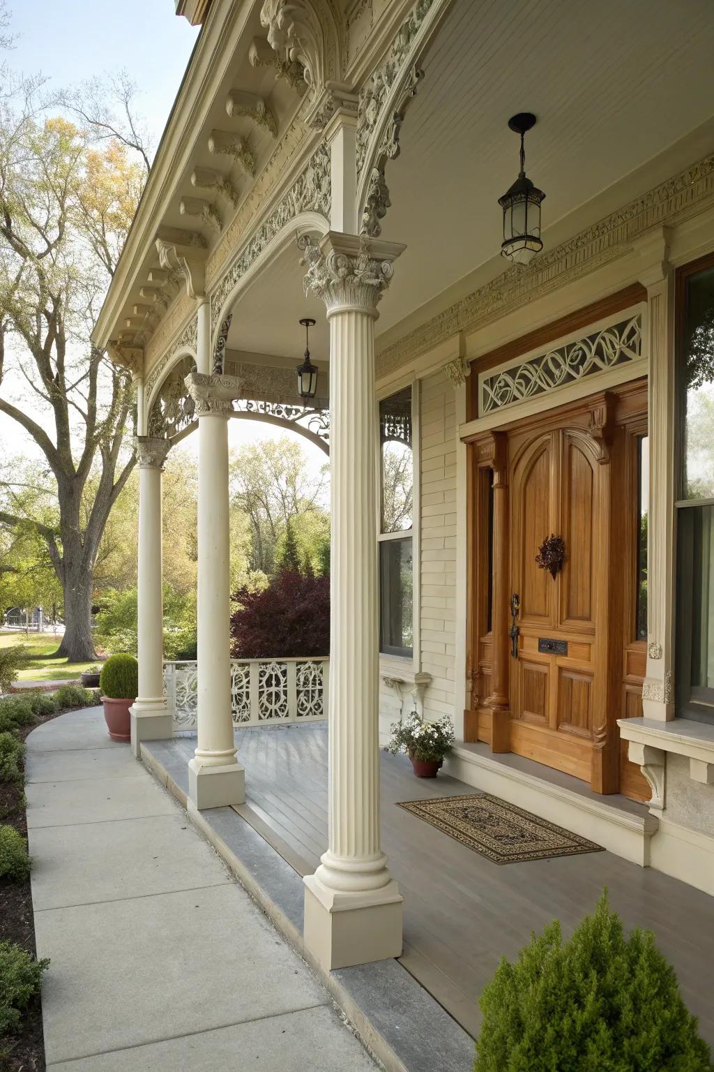 Architectural details enrich your porch with character and sophistication.