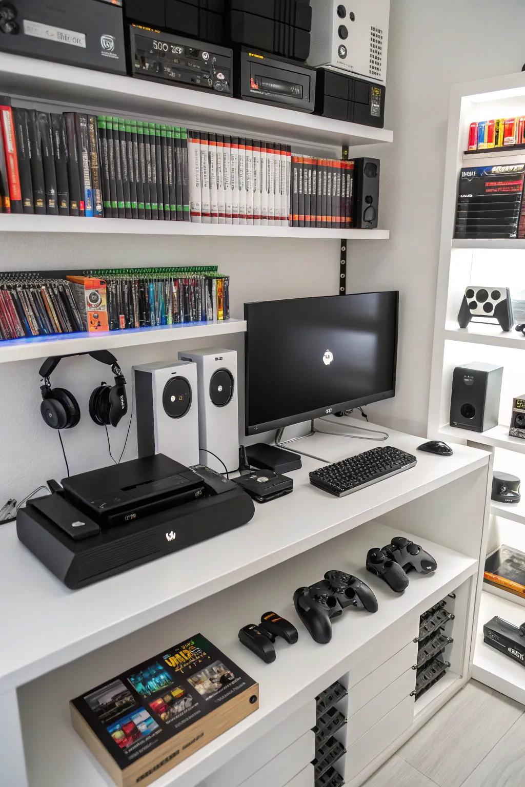 An organized setup enriches your gaming enjoyment.