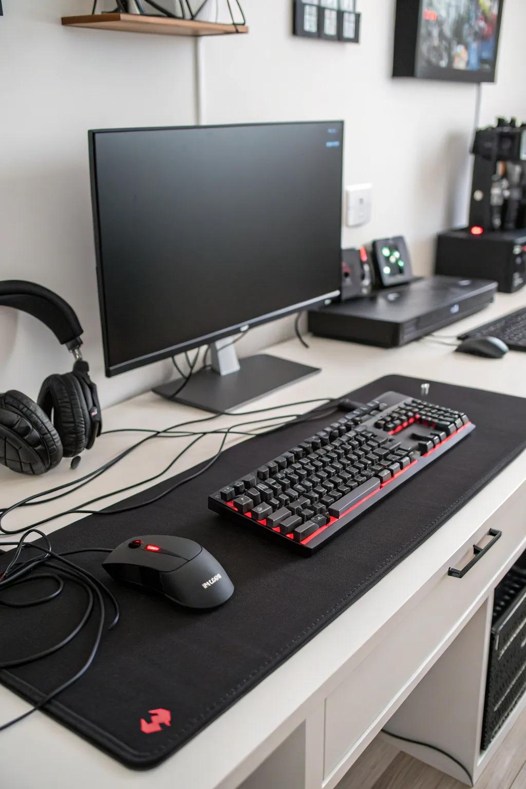 Proper wire management helps ensure that your gaming installation appears neat and orderly.