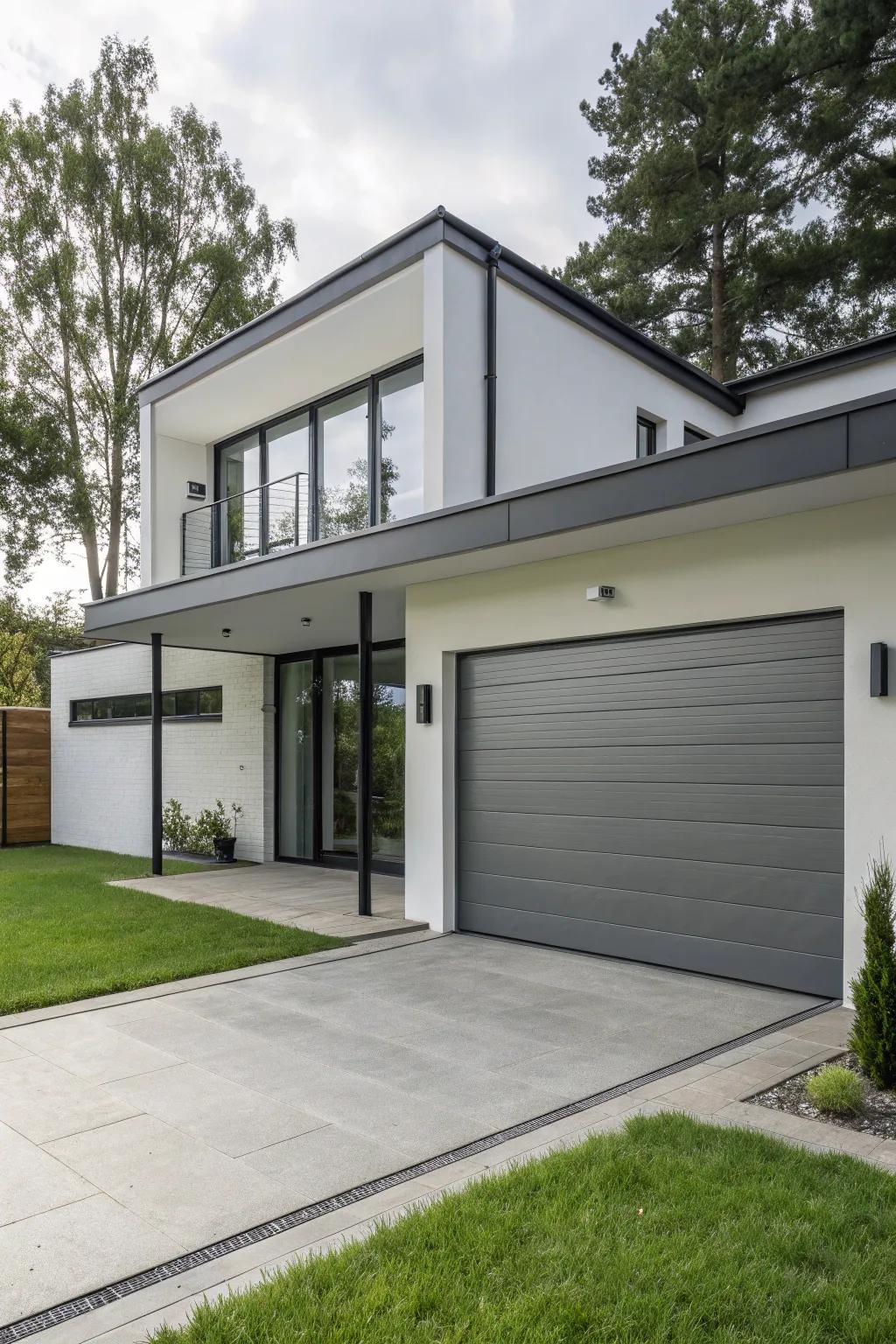 Gray adds a polished and contemporary touch to your home’s facade.