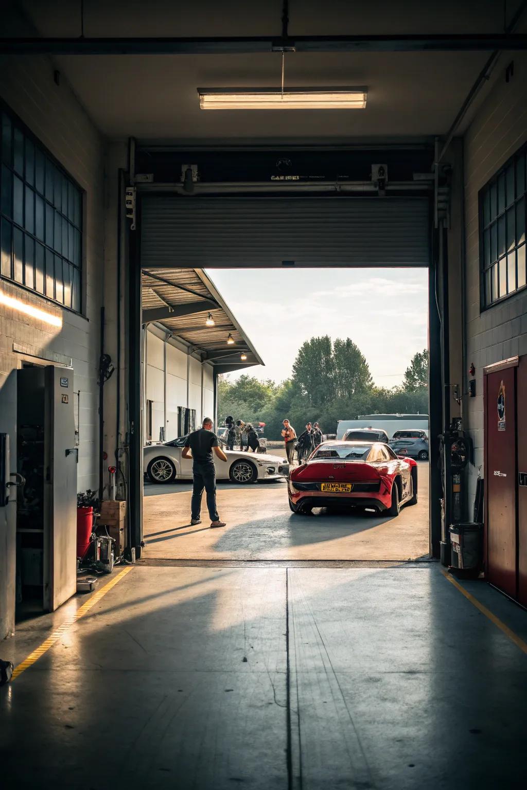 A highly functional drive-through garage design ensuring effortless vehicle access.