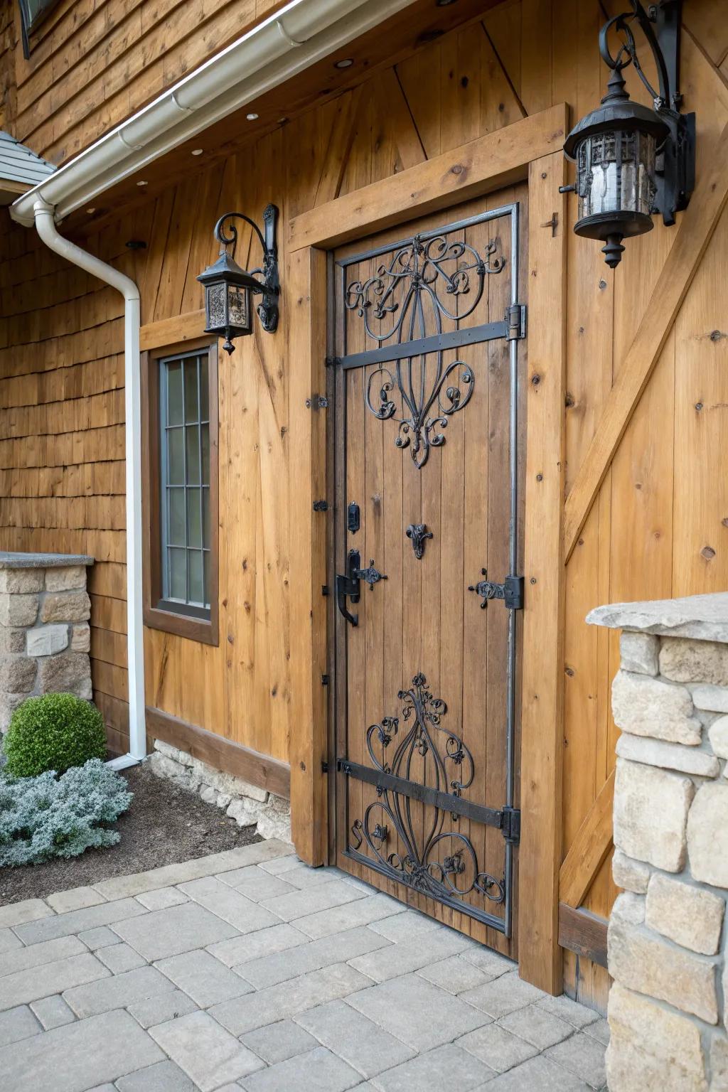 Metal details give a touch of classic charm.