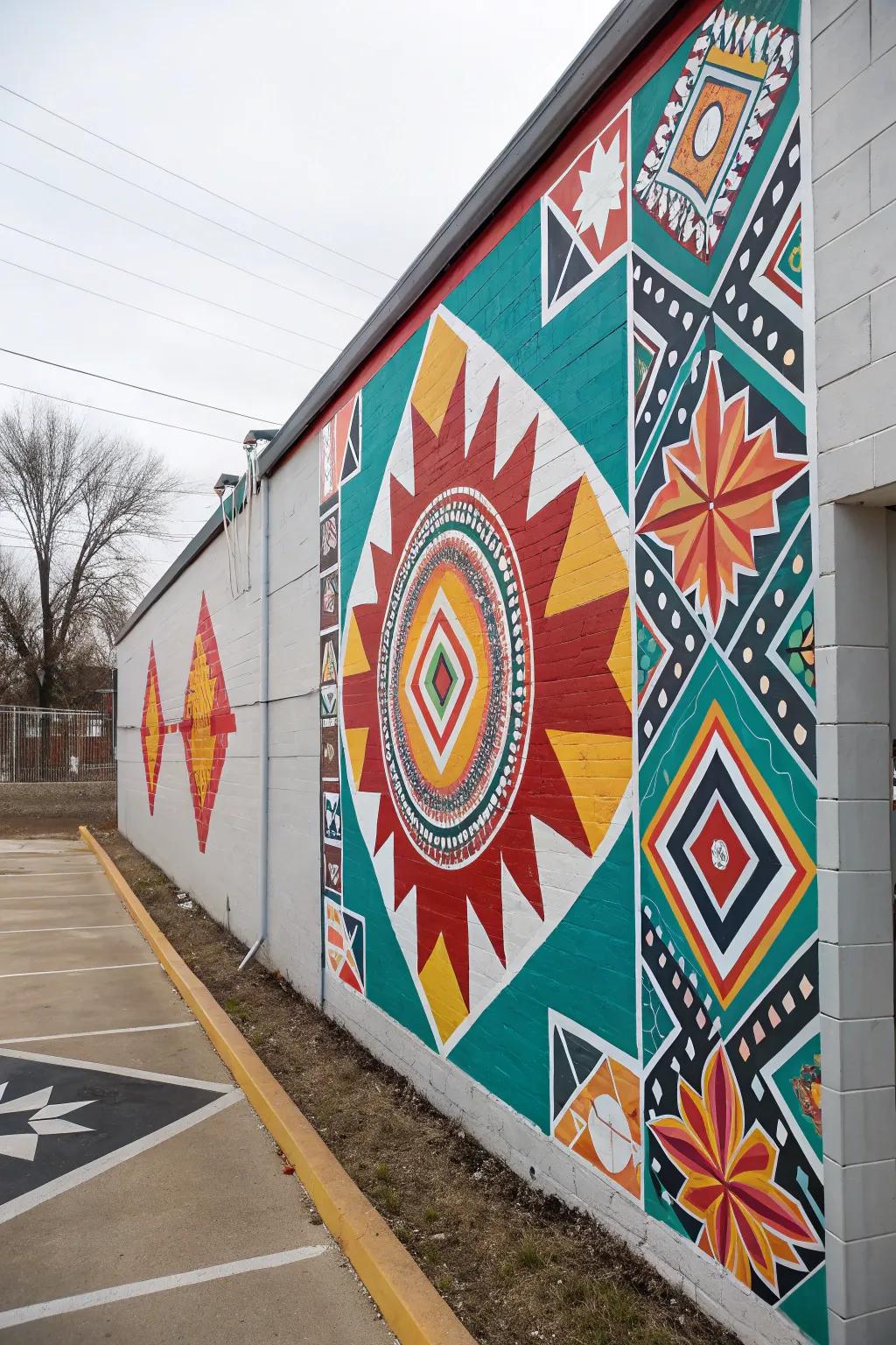 A painted scene can elevate any space with its bold, artistic charm.