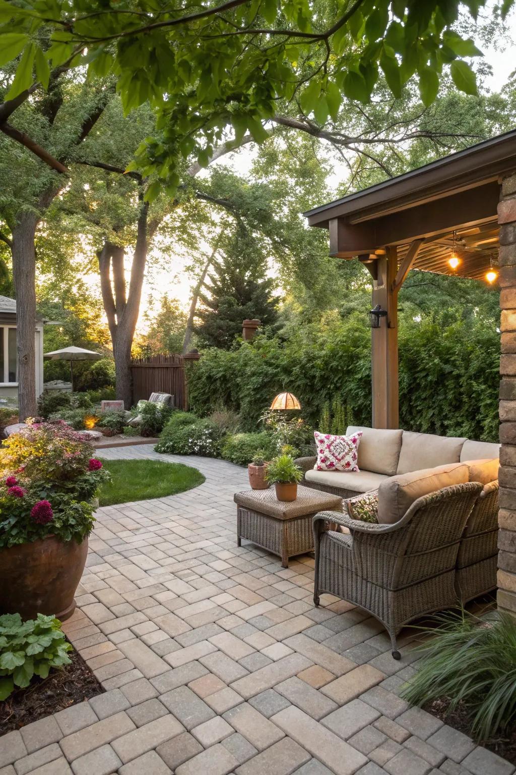Patio spaces turn your yard into an outdoor living space.
