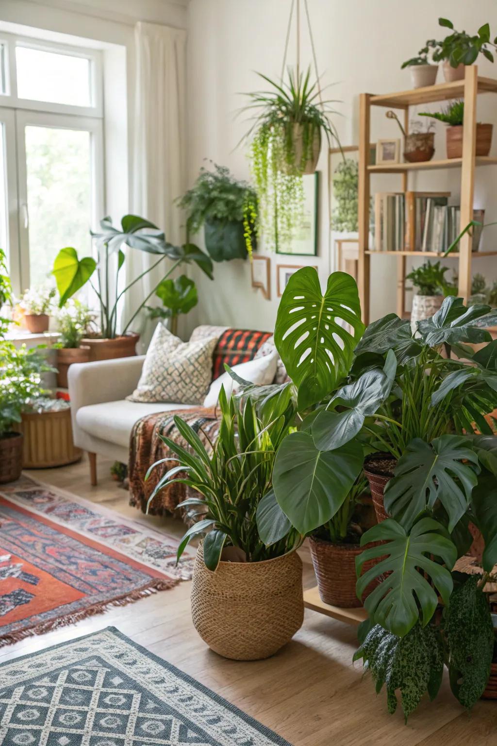 Indoor plants infuse dynamic vitality and measurement into your setting.