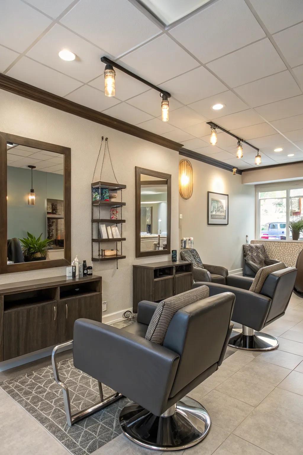 Contemporary furniture can enhance your salon's style and comfort.