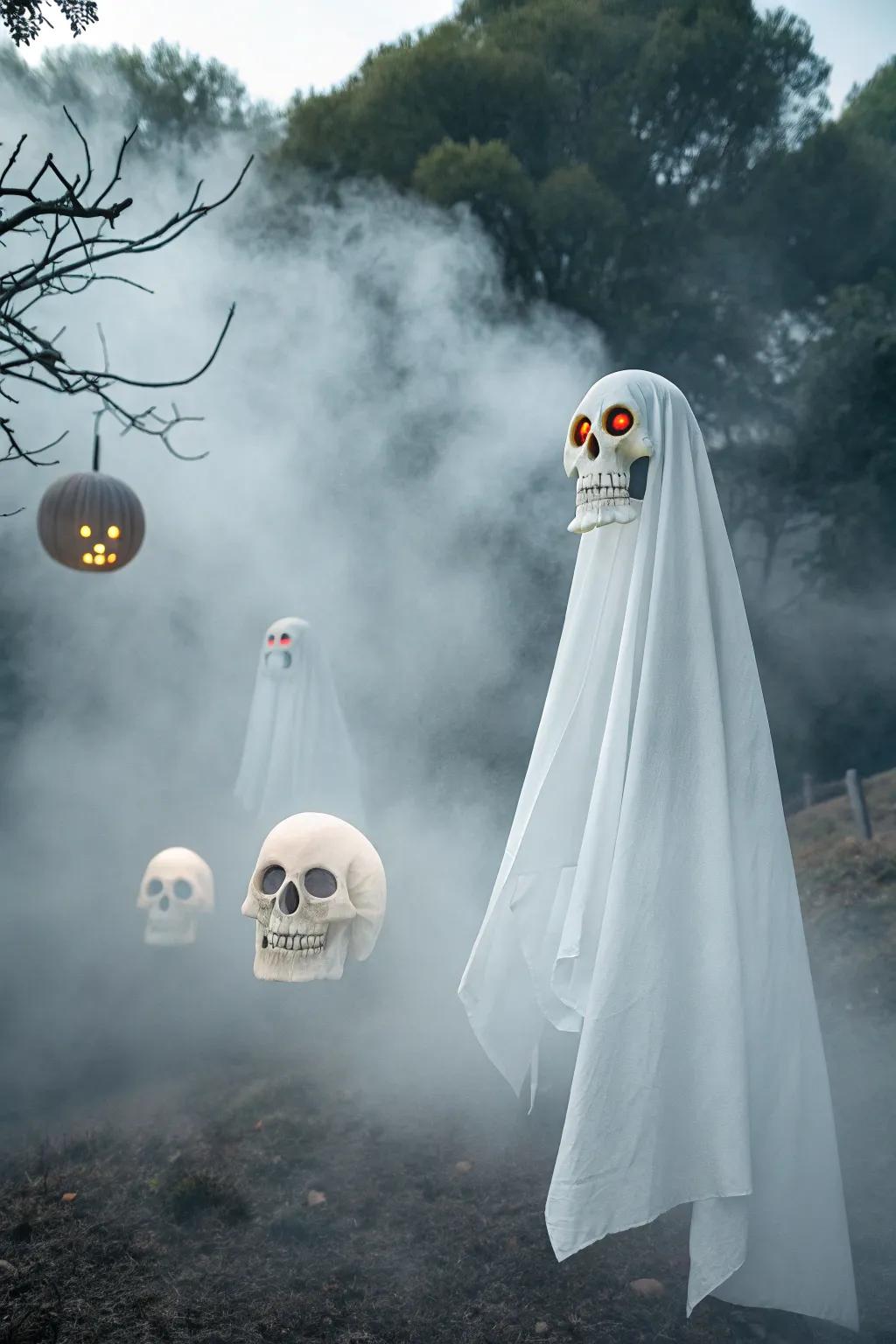 Wraiths and craniums poster for a classic Halloween scare.