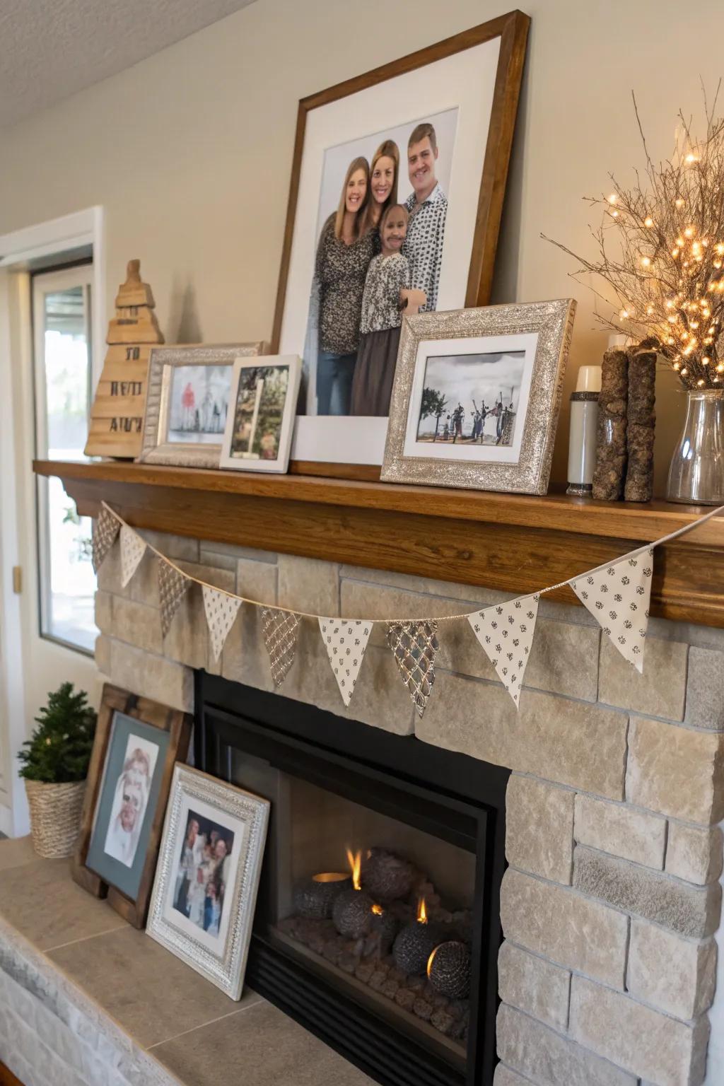 Personal items make your fireplace distinctly yours.