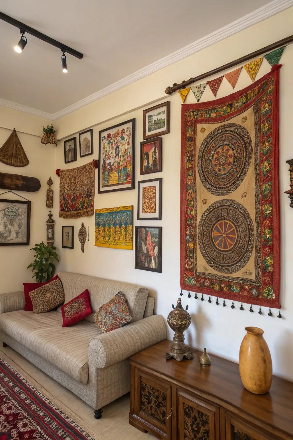 Personalize your area with cultural accents and significant ornamental elements.