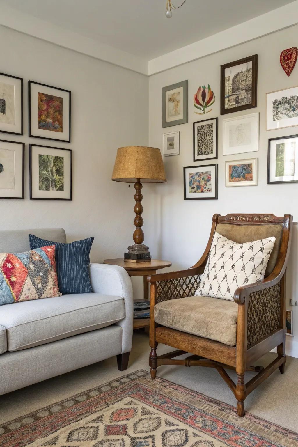 Mixing styles creates a space full of character