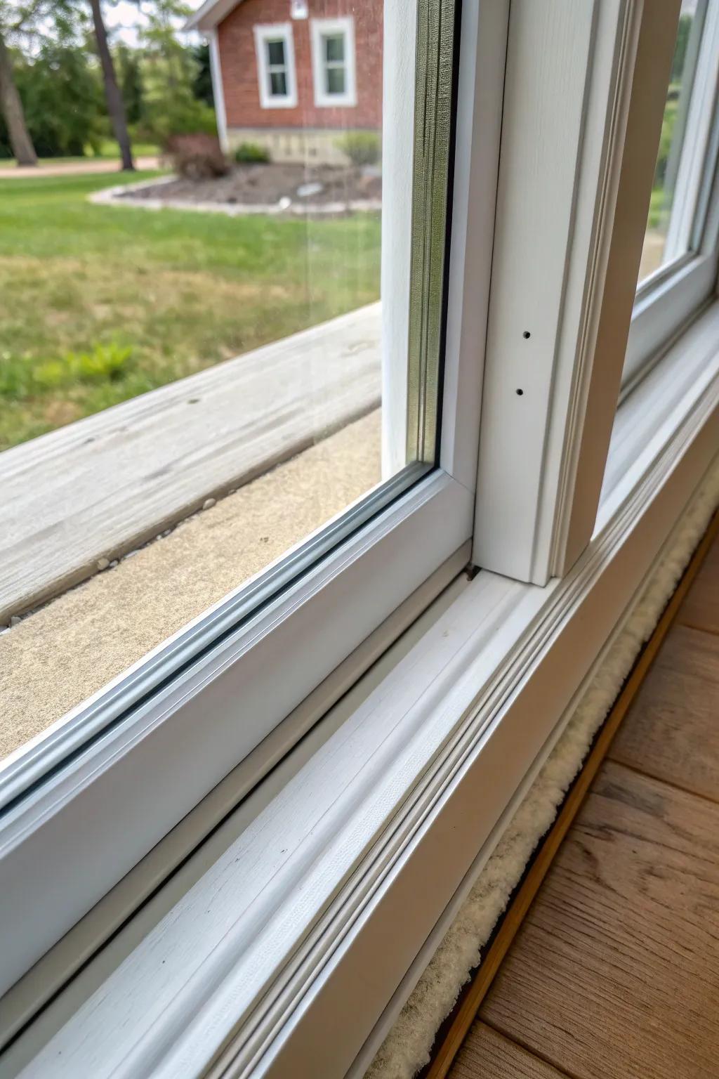 Insulation strips are a simple solution for sealing drafts.