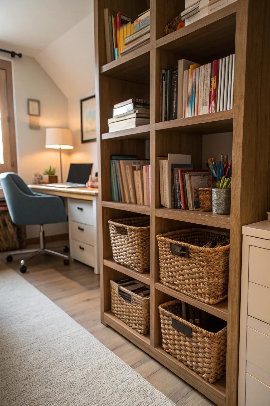 A seamless combination of function and style within a home office