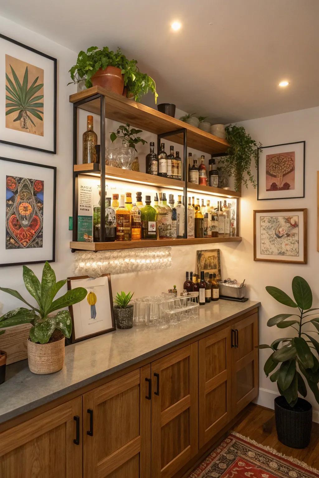 Personal touches make your bar uniquely yours.