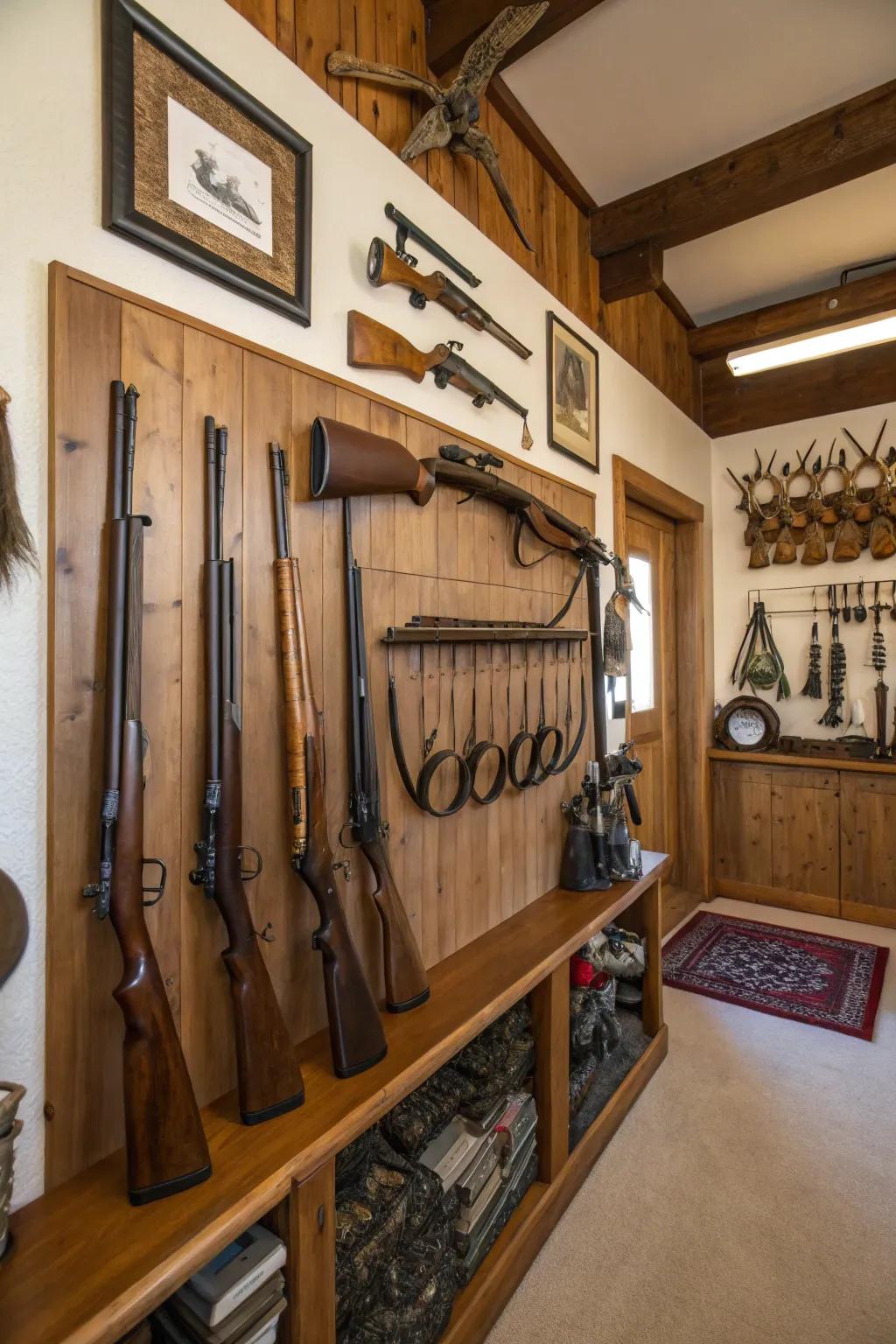 Well-arranged displays ensure your gear is always ready for your next adventure.