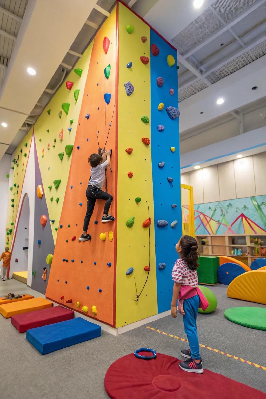 An ascending facet transmutes a space into an escapade playground.