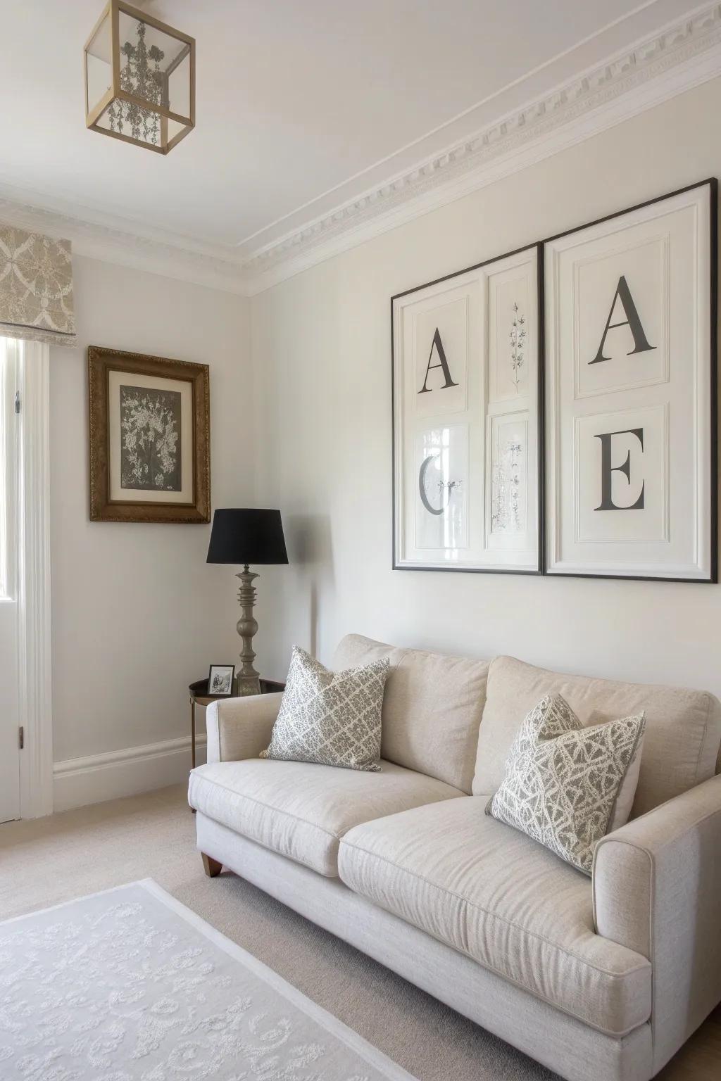 Elegance meets simplicity in minimalist typography art.